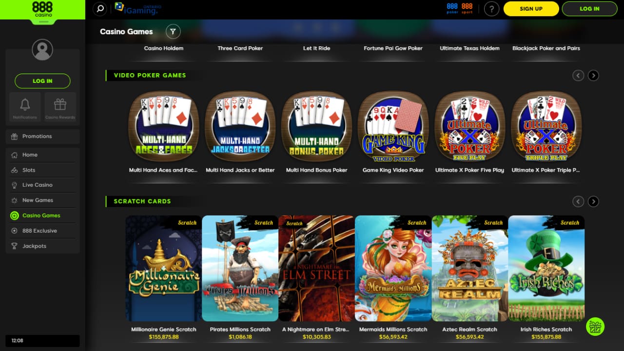 888 casino online games