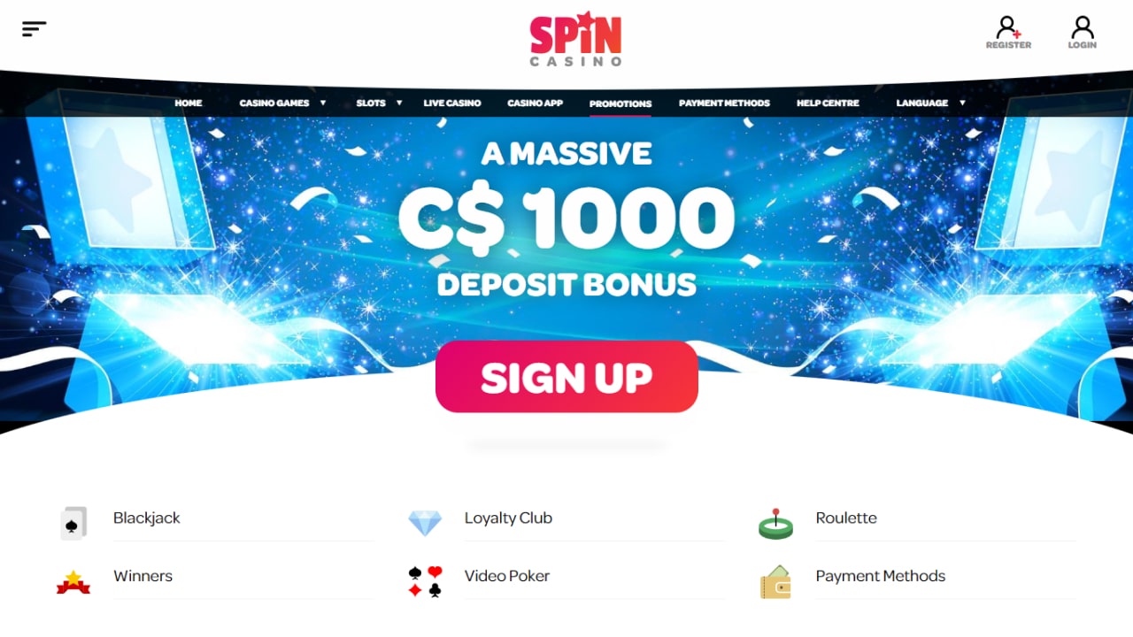 Spin casino bonuses